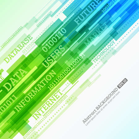 Abstract retro technology lines. Stream of information. Data and information transfer. Stock vector. eps 10のイラスト素材