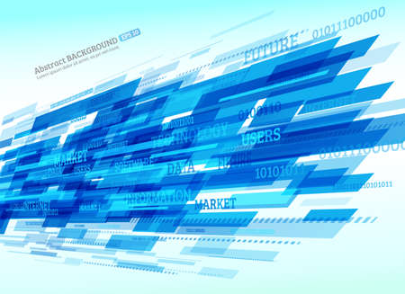 Abstract retro technology lines. Information transfer. Stream of information. Data transfer. Stock vector. eps 10のイラスト素材