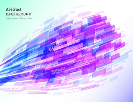 Abstract retro technology lines. Information transfer. Stream of information. Data transfer. Stock vector. eps 10のイラスト素材