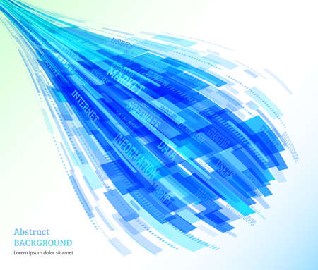 Abstract retro technology lines. Information transfer. Stream of information. Data transfer. Stock vector. eps 10のイラスト素材