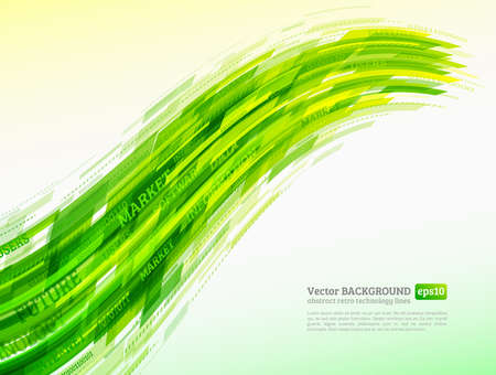 Abstract retro technology lines. Information transfer. Stream of information. Data transfer. Stock vector. eps 10のイラスト素材