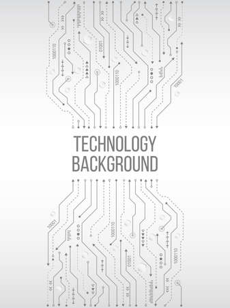 High-tech technology background texture. Circuit board vector illustrationのイラスト素材