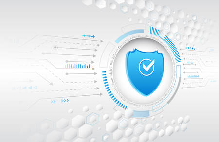 Data and confidentiality. Internet security online concept. Isometric vector illustration.のイラスト素材