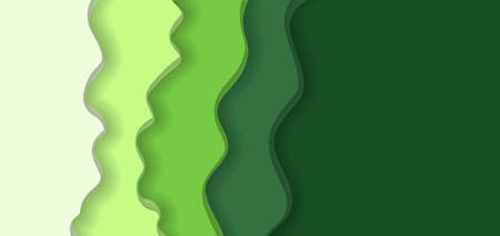 Abstract background paper cut style design, Multi color layers 3d effect imitation. Modern background for covers and banners. Minimal template design paper cut style.のイラスト素材