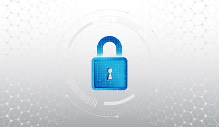 Protection from virus attack. Global antivirus secure system. Hi-tech communication background....