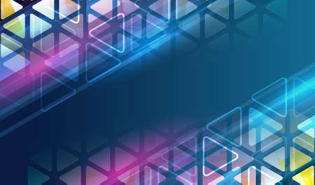 Futuristic blue background with triangle. Modern hi-tech vector illustration. Technology...