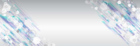 Vector design circuit board. Wide modern futuristic, engineering background. Futuristic digital...