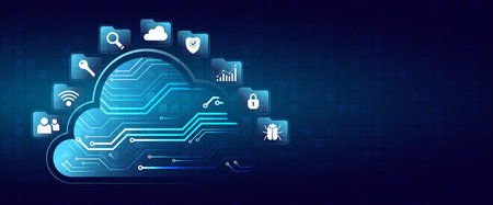 Cyber Security and information or network protection. 3d Internet security concept with shield and...
