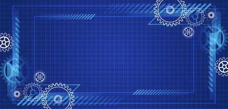Digital poster templates. Technology or science design. Vector banner design with hexagons and circuit board abstract background. High tech design concept. Futuristic business layout.のイラスト素材