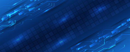 Cyber Security for business and internet project. Abstract futuristic background. Hi-tech business presentation. Big data concept.のイラスト素材