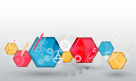 Cyber security internet and networking concept. Abstract futuristic background divided into two...
