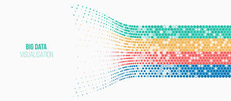 Abstract web design banner. Modern graphic template for websites. High tech futuristic technology background.のイラスト素材