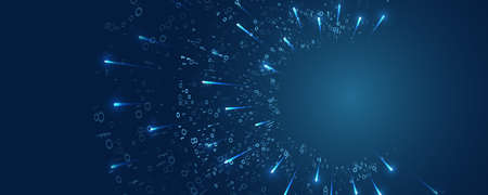 Digital technology and modern scientific concepts. Vector template for brochure or cover. filtering...