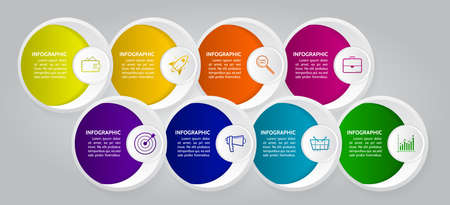 Digital technology and modern scientific concepts. Vector template for brochure or cover. filtering machine algorithms. Sorting data, array. Business layout, futuristic brochures, flyers, presentationのイラスト素材