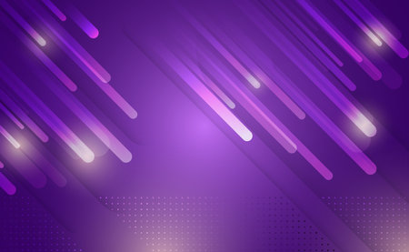 Abstract background with glowing dynamic lines. Futuristic purple stripes with shadows. Modern hi-tech background for presentations and websites.のイラスト素材