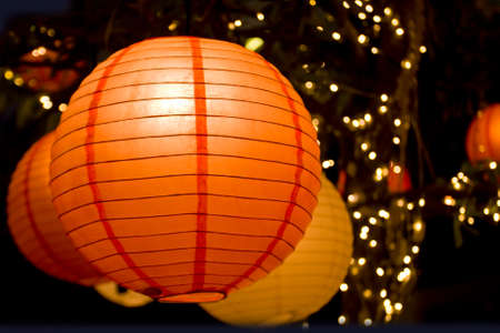 lantern paper japanese background groupの写真素材