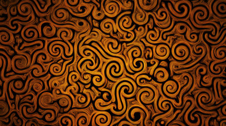 This image features an abstract design of swirling patterns in warm hues, perfect for artists seeking vibrant backgrounds or creative components.の素材