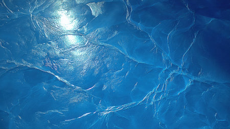 This high-resolution image captures the intricate texture of a blue water surface, reflecting sunlight in a serene and tranquil manner.の素材