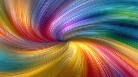 This captivating abstract background features a mesmerizing swirl of vibrant colors and gradients, creating an energetic and dynamic visual experience perfect for design projects or artistic expressions.の素材