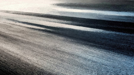 This abstract artistic background features subtle gradient lines in shades of black and gray, creating a serene and modern atmosphere ideal for various creative projects.の素材