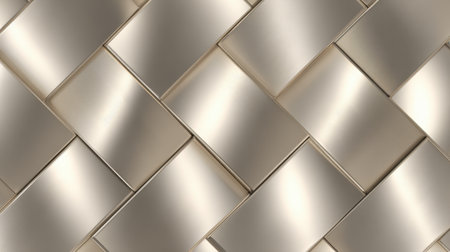 This image features an elegant textured weave pattern with a smooth metallic finish, ideal for modern design projects and artistic applications.の素材