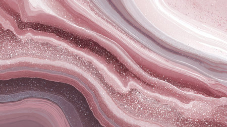 Discover an elegant abstract pink and gray marble background featuring shimmering textures and fluid patterns. Perfect for modern design projects and decor.の素材