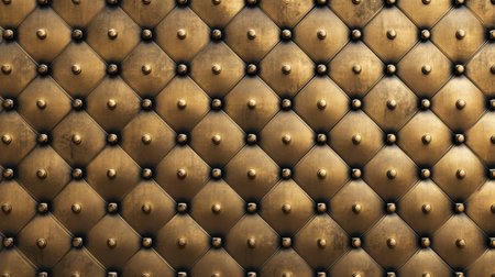 This artistic abstract background features a textured bronze panel adorned with raised dots, showcasing a unique geometric pattern that enhances any design project.の素材