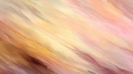 This soft abstract background features gentle brush strokes in warm tones of peach, cream, and pink, perfect for various creative projects, designs, or wallpapers.の素材