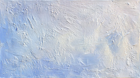 This soft blue textured background features subtle brush strokes, creating a calming and serene atmosphere ideal for artistic and creative projects.の素材