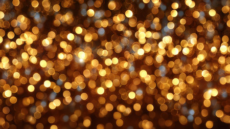 This mesmerizing image captures soft and warm glowing bokeh lights, creating an enchanting and dreamy atmosphere perfect for festive occasions and celebrations.の素材