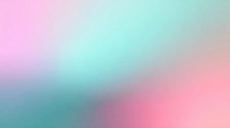 This image features a soft pastel gradient background combining gentle pink and teal hues, perfect for modern art projects, design aesthetics, and calming visuals.の素材