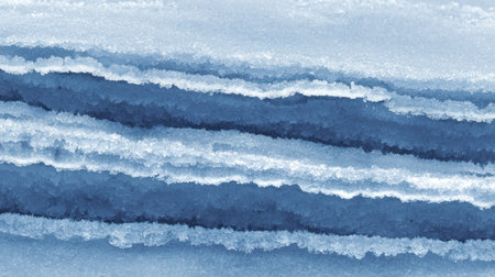 Explore the stunning beauty of natural ice textures in deep blue hues. Intricate layers showcase the unique patterns formed by freezing water, highlighting the elegance of winter's artistry.の素材