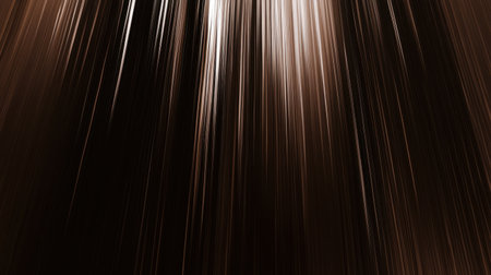 This abstract image features light streaks in various shades of brown, creating an illusion of movement and depth. Ideal for modern design projects.の素材