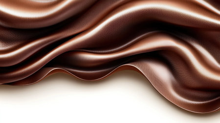 Captivating image of smooth bronze fabric with soft waves, featuring rich texture and elegant flow, perfect for backgrounds or creative projects.の素材