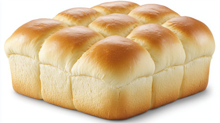 A visually appealing arrangement of freshly baked soft dinner rolls displaying a golden crust, perfect for any meal or culinary showcase.の素材