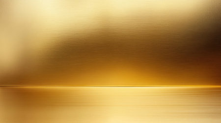 This elegant golden background features a smooth gradient that creates a warm and inviting atmosphere. Ideal for artistic projects, design, and elegant presentations.の素材