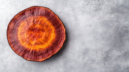 This stunning rustic wooden plate features vibrant colors and unique textures, perfect for culinary presentations or decorative displays in any home setting.の素材