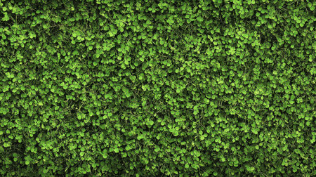 This vibrant image features a dense wall of lush green foliage, perfect for backgrounds or eco-friendly projects. Enhance any design with natural beauty.の素材