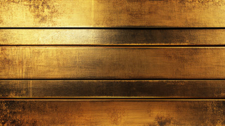 This stunning golden texture features horizontal lines with a rustic finish, perfect for adding elegance and luxury to design projects, backgrounds, and decorative elements.の素材