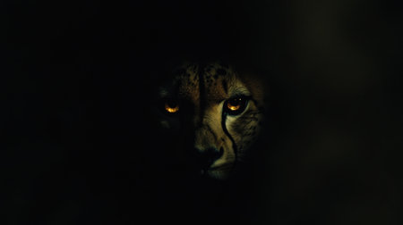 A captivating close-up image of a cheetahの素材