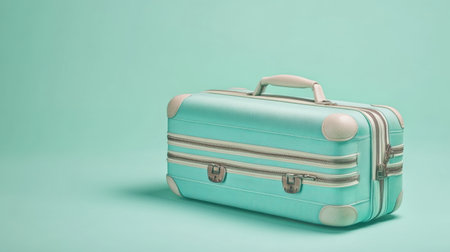 This mint green suitcase combines style and function, making it ideal for modern travelers seeking to explore new horizons with elegance and ease.の素材