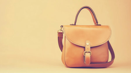 This image showcases a stylish leather handbag against a soft background, perfect for fashion promotions or accessory collections. The craftsmanship and design highlight both elegance and versatility, making it an excellent choice for modern outfits.の素材