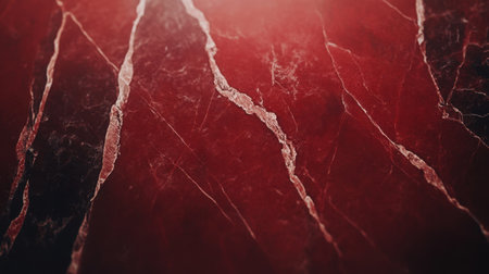 This detailed image showcases a dark red marble texture with elegant white veins, perfect for backgrounds, decor, and artistic projects. The luxurious appearance enhances any design.の素材