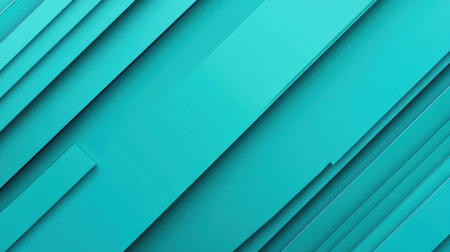 This abstract background features a visually captivating arrangement of layered turquoise shapes, ideal for design projects, web graphics, and advertisements.の素材