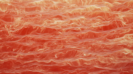 This abstract image features a captivating orange texture with flowing lines and graceful waves, perfect for creative projects, backgrounds, and designs.の素材