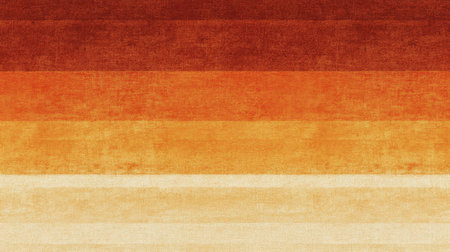 This image features a warm color gradient background composed of horizontal stripes in red, orange, yellow, and beige. Ideal for design projects, wallpapers, or artistic visuals, this texture adds warmth and vibrancy to any creative endeavor.の素材