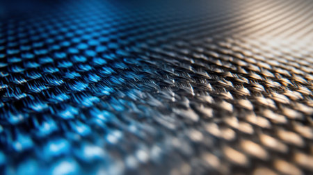 This striking close-up image showcases a textured surface blending vibrant blue and gold shades, creating a mesmerizing abstract background for design projects.の素材