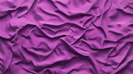This image features a vibrant purple fabric with soft folds and creases, creating an elegant texture suitable for various design projects and backgrounds.の素材