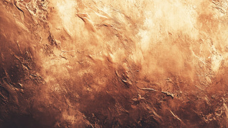 Explore a stunning close-up of a rocky planet's surface showcasing intricate textures and natural patterns in warm earthy tones, perfect for space-themed projects.の素材