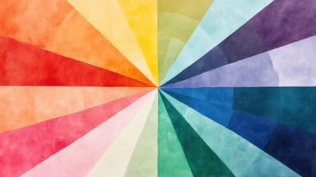 This vibrant radial pattern features a blend of soft textures and colors, making it perfect for artistic backgrounds, creative projects, and modern design needs.の素材